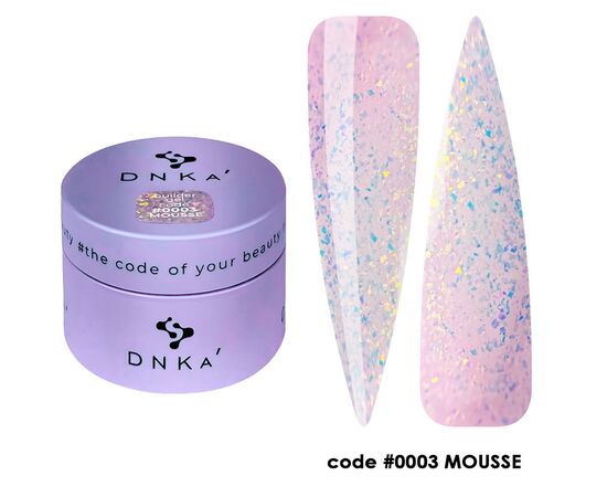 DNKa’. Builder Gel, Mousse, #0003, 30 ml, гель для моделювання #1
