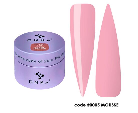 DNKa’. Builder Gel, Mousse, #0005, 30 ml, гель для моделювання #1