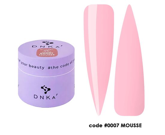 DNKa’. Builder Gel, Mousse, #0007, 15 ml, гель для моделювання #1