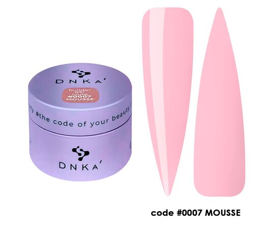 DNKa’. Builder Gel, Mousse, #0007, 30 ml, гель для моделювання #1
