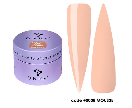 DNKa’. Builder Gel, Mousse, #0008, 30 ml, гель для моделювання #1