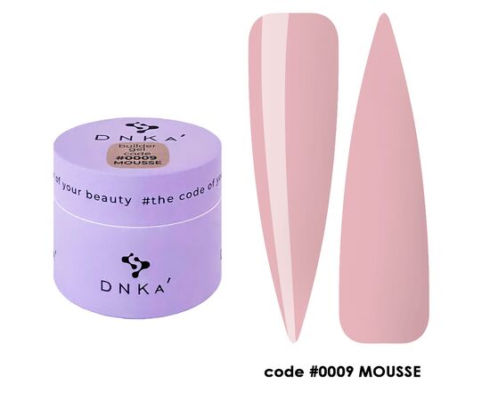 DNKa’. Builder Gel, Mousse, #0009, 15 ml, гель для моделювання #1