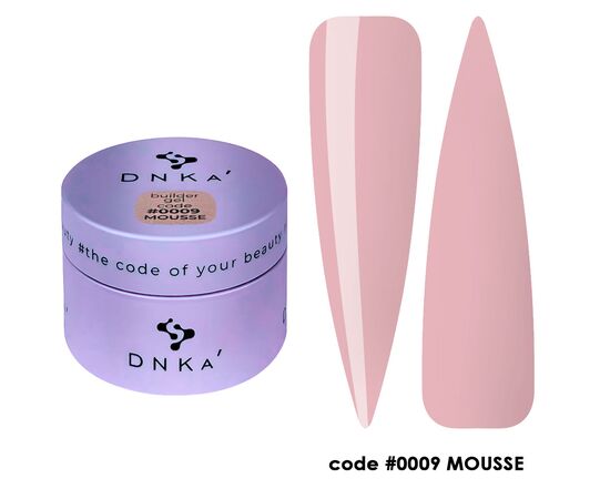 DNKa’. Builder Gel, Mousse, #0009, 30 ml, гель для моделювання #1