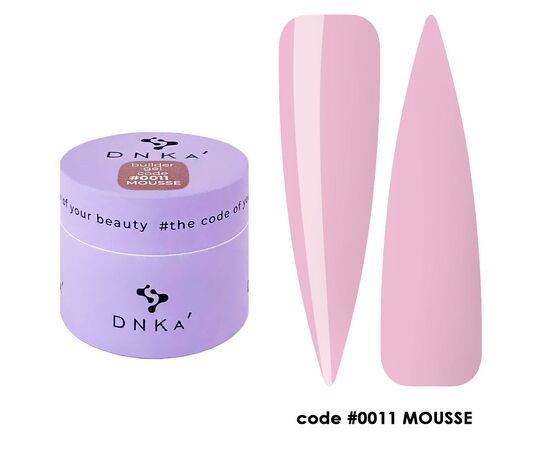 DNKa’. Builder Gel, Mousse, #0011, 15 ml, гель для моделювання #1