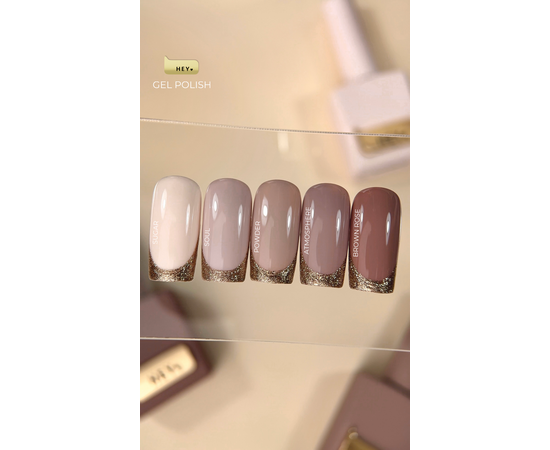 HEYLOVE. Gel Polish, SOUL, 15 ml, гель-лак, молочний тауп #4