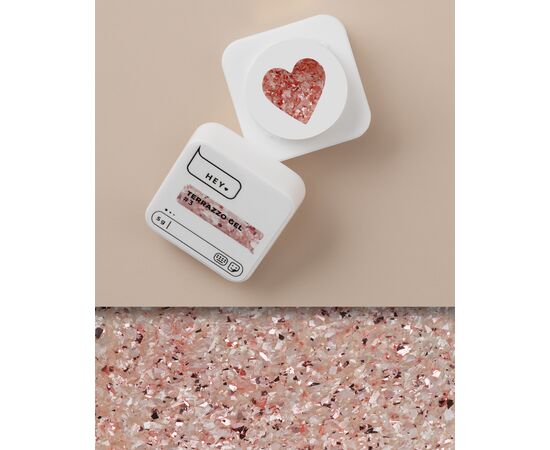 HEYLOVE. Terrazzo gel, #3, 5 g, гель для дизайну #2