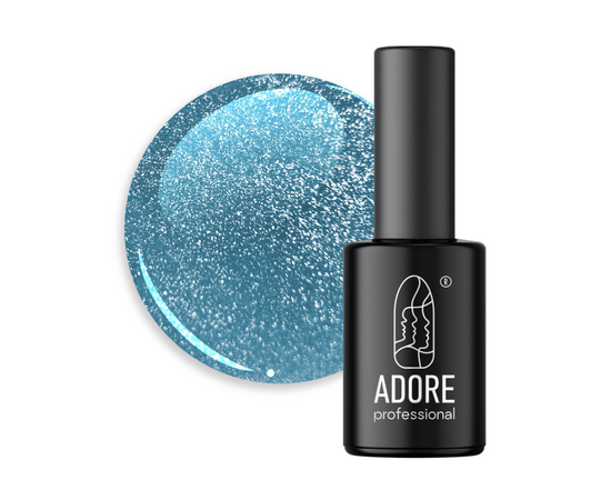ADORE. Cat's Eye Gel Polish, #C-02, 8 ml. Світловідбиваючий гель-лак "котяче око", блакитний #1