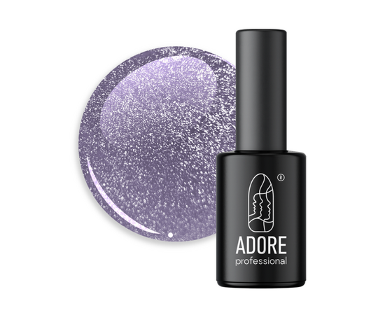 ADORE. Cat's Eye Gel Polish, #C-03, 8 ml. Світловідбиваючий гель-лак "котяче око", лавандово-фіолетовий #1