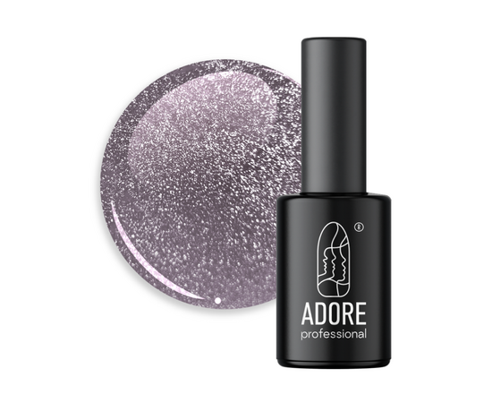 ADORE. Cat's Eye Gel Polish, #C-04, 8 ml. Світловідбиваючий гель-лак "котяче око", теплий коричневий #1