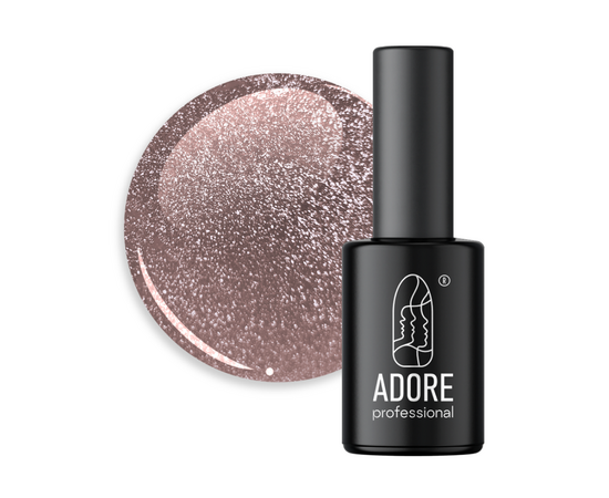 ADORE. Cat's Eye Gel Polish, #C-05, 8 ml. Світловідбиваючий гель-лак "котяче око", пудрово-рожевий #1