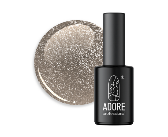 ADORE. Cat's Eye Gel Polish, #C-07, 8 ml. Світловідбиваючий гель-лак "котяче око",  ігристе золото #1