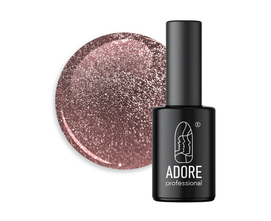 ADORE. Cat's Eye Gel Polish, #C-09, 8 ml. Світловідбиваючий гель-лак "котяче око", каштановий #1