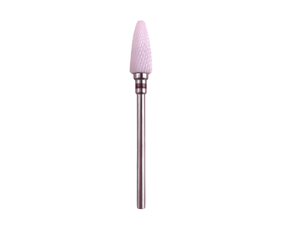 LUNAmoon. Ceramic nail bit, corn, red, Фреза керамічна "Кукурудза", червона, для зняття гель-лаку #1