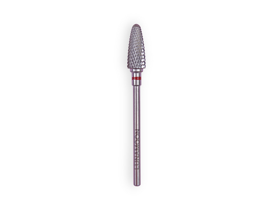 LUNAmoon. Carbide nail bit, corn, red, Фреза твердосплавна "Кукурудза", червона, Ø 5.8 mm #1