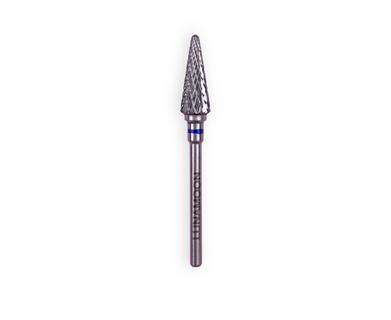 LUNAmoon. Carbide nail bit, cone, blue, Фреза твердосплавна "Ялинка", синя, Ø 4.2 mm #1