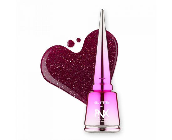 PINX. Liquid builder gel "Paris Chic", 8 ml, #009. Гель для укріплення та вирівнювання, світловідбиваючий #1