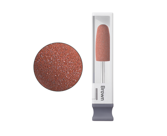 GA&MA. Silicone polisher brown, Фреза полірувальник "Конус заокруглений", коричнева #1