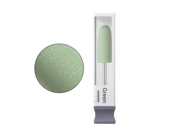 GA&MA. Silicone polisher green, Фреза полірувальник "Конус заокруглений", зелений #1