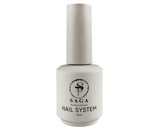 SAGA. Rubber base "Strong", clear, 15 ml. Прозора каучукова база #1