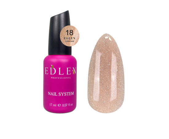 УЦІНКА / EDLEN. Cover base HOLOGRAM №18, 17 ml #1