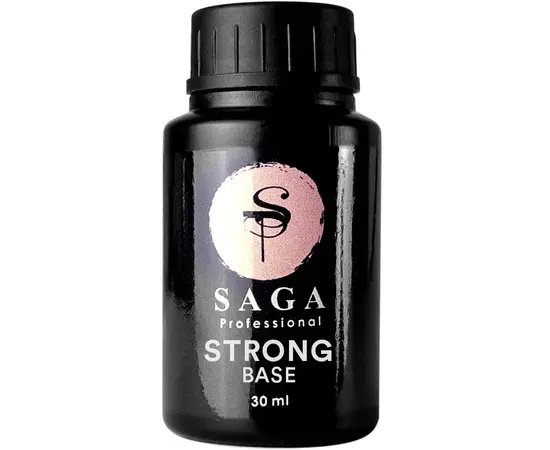 SAGA. Rubber base "Strong", clear, 30 ml. Прозора каучукова база #1
