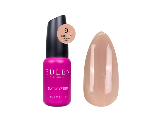 УЦІНКА / EDLEN. Cover base NUDE №09, 9 ml #1