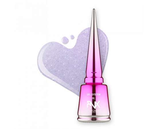 PINX. Liquid builder gel "Bubulove", 8 ml, #002. Гель для укріплення та вирівнювання з шимером #1