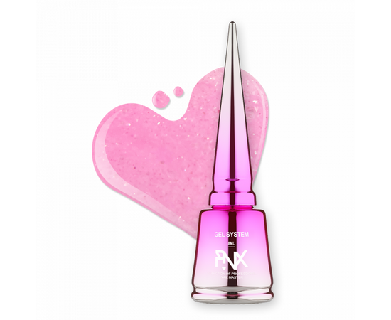 PINX. Liquid builder gel "Bubulove", 8 ml, #003. Гель для укріплення та вирівнювання з шимером #1