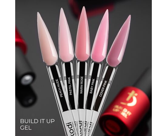 KODI Build It Up Gel, Warm Rose, теплий рожевий, 15 ml, моделюючий гель #2