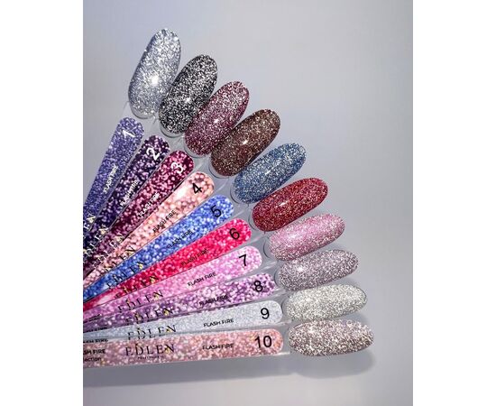 УЦІНКА / EDLEN Gel Polish Flash Fire №04, 9 ml, світловідбиваючий гель-лак #3