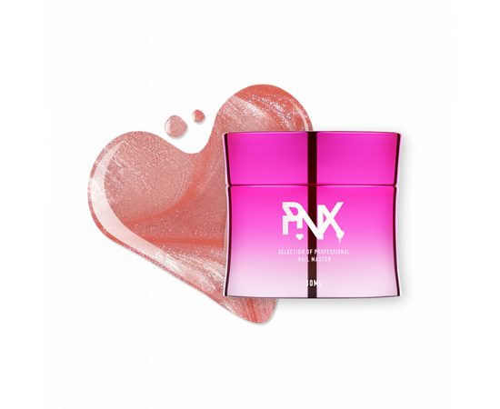 PINX. Builder gel "Shellbe", 30 ml, #004. Гель для укріплення та вирівнювання з перламутром #1