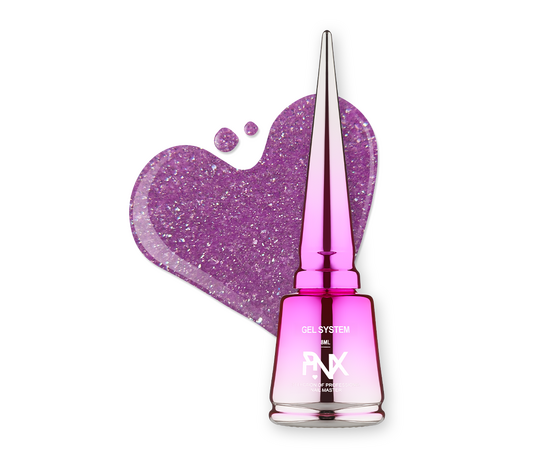 PINX. Liquid builder gel "Paris Chic", 8 ml, #005. Гель для укріплення та вирівнювання, світловідбиваючий #1