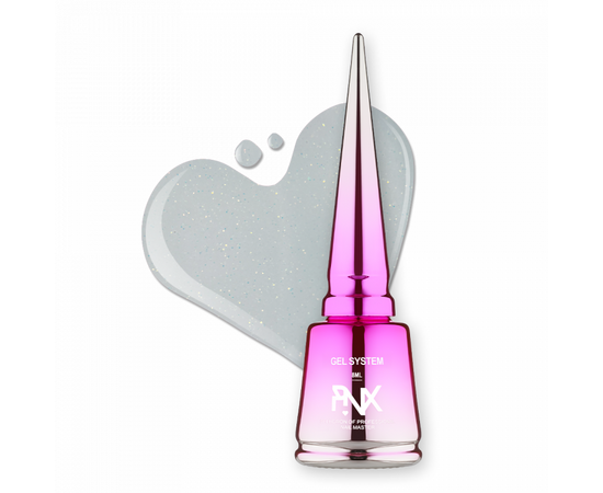 PINX. Liquid builder gel "Siren's", 8 ml, #001. Гель для укріплення та вирівнювання з шимером #1