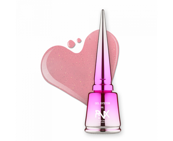 PINX. Liquid builder gel "Siren's", 8 ml, #005. Гель для укріплення та вирівнювання з шимером #1