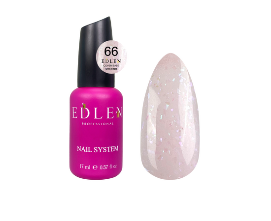 УЦІНКА / EDLEN Cover base SHIMMER №66, 17 ml #1