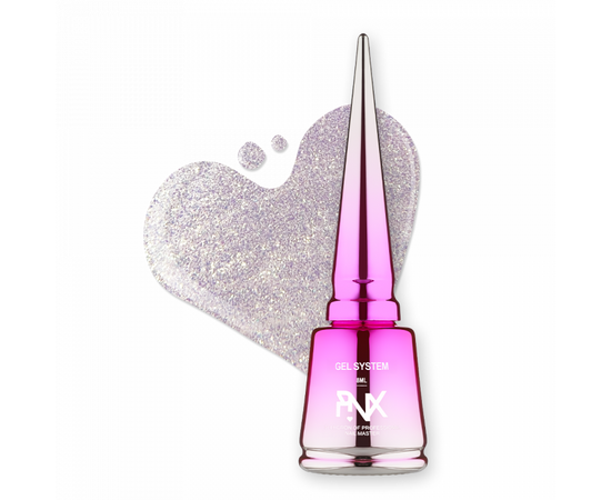 PINX. Liquid builder gel "Furbia", 8 ml, #001. Гель для укріплення та вирівнювання з шимером #1