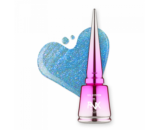 PINX. Liquid builder gel "Furbia", 8 ml, #002. Гель для укріплення та вирівнювання з шимером #1