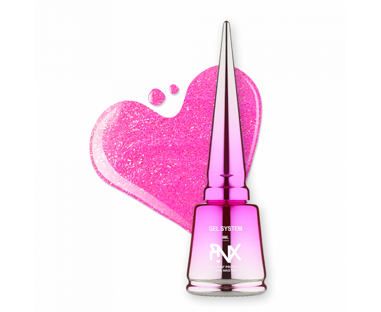 PINX. Liquid builder gel "Furbia", 8 ml, #004. Гель для укріплення та вирівнювання з шимером #1