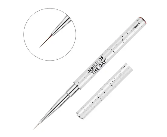 NOTN. Professional Brush Liner, 8 mm, професійний пензлик для тонких промальовок #1