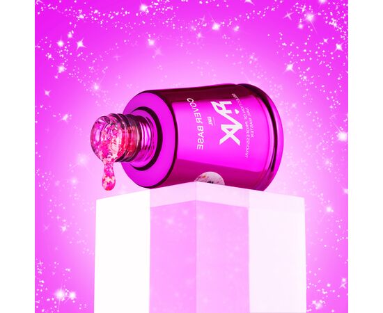 PINX. Cover Base "Starlight",  #003, 8 ml. Прозора база з кольоровими частинками #2