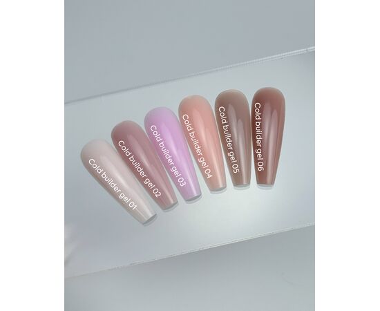NOTD Соld Builder gel #01, 15 ml, молочно-рожевий гель для нарощування нігтів #3