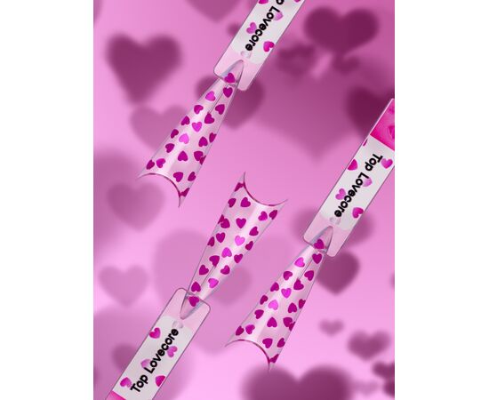 PINX. No Wipe Top, "Lovecore", 8 ml. Густий топ з рожевими сердечками #4