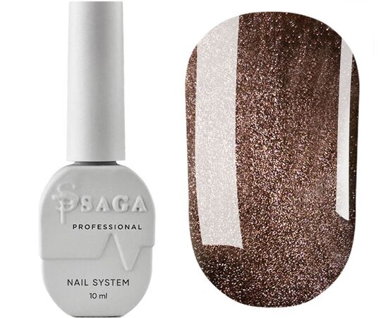 SAGA. Cat's Eye Gel Polish "Cat Shine", #11, 10 ml. Гель-лак "Котяче око" #2