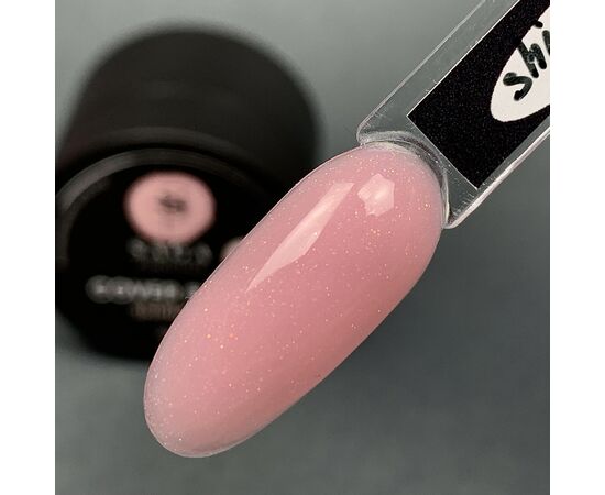 SAGA. Shimmer base, #01, 15 ml. Кольорова база з шимером #2