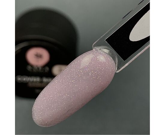 SAGA. Shimmer base, #08, 15 ml. Кольорова база з шимером #2