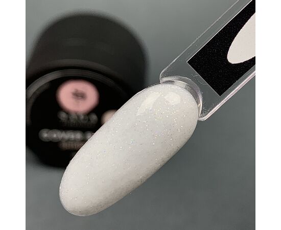 SAGA. Shimmer base, #09, 15 ml. Кольорова база з шимером #2