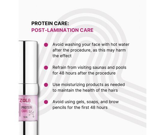 ZOLA. Brow & Lush Laminating Compound 03, Protein Care, 10 ml. Склад для ламінування 03 #7