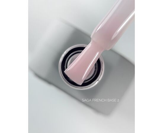 SAGA. French base, #02, 10 ml. Камуфлююча база #1