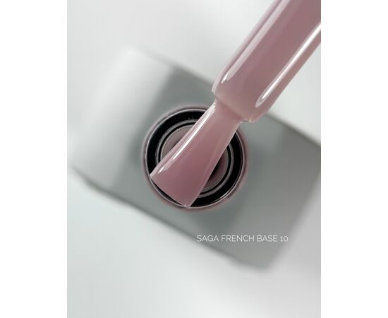 SAGA. French base, #10, 10 ml. Камуфлююча база #1