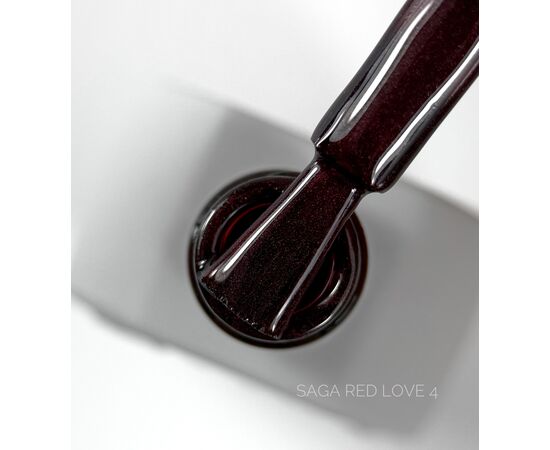SAGA. Cat's Eye Gel Polish "Love Red", #04, 10 ml. Гель-лак "Котяче око" #3